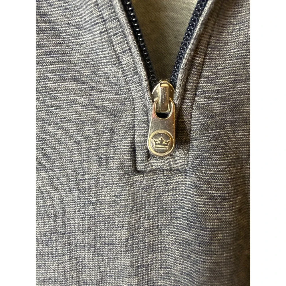 Peter Millar‎ Sweater Mens 2XL Blue Golf Comfort 1/4 Zip Pullover Breathable